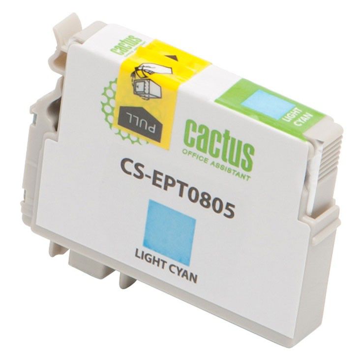 Картридж Cactus CS-EPT0805, светло-голубой