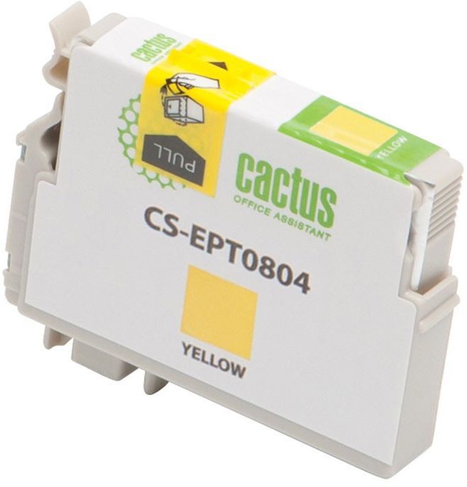 Картридж Cactus CS-EPT0804, желтый