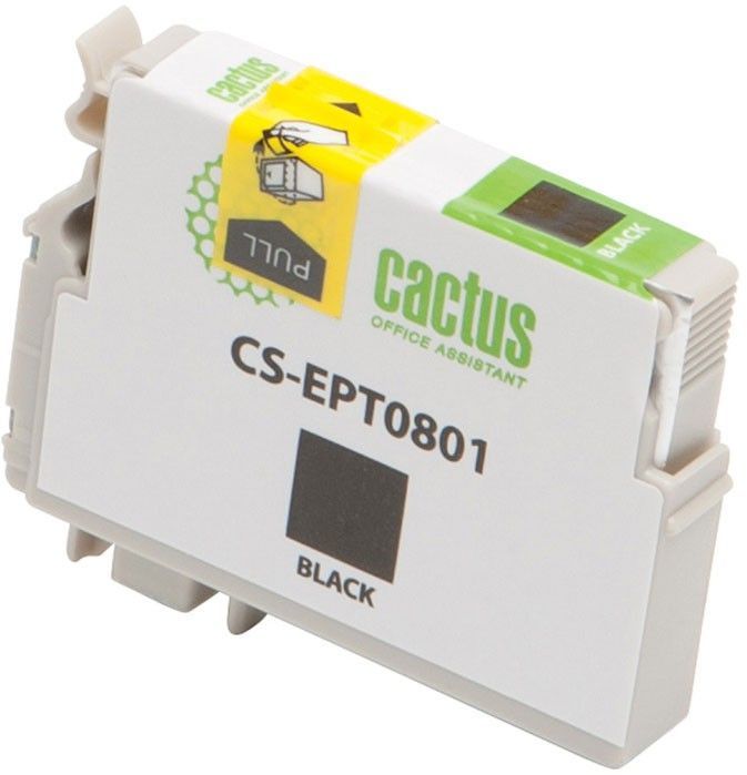 Картридж Cactus CS-EPT0801, черный