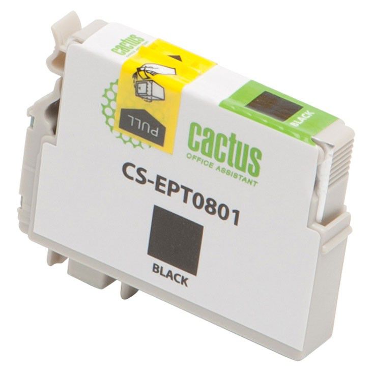 Картридж Cactus CS-EPT0801, черный