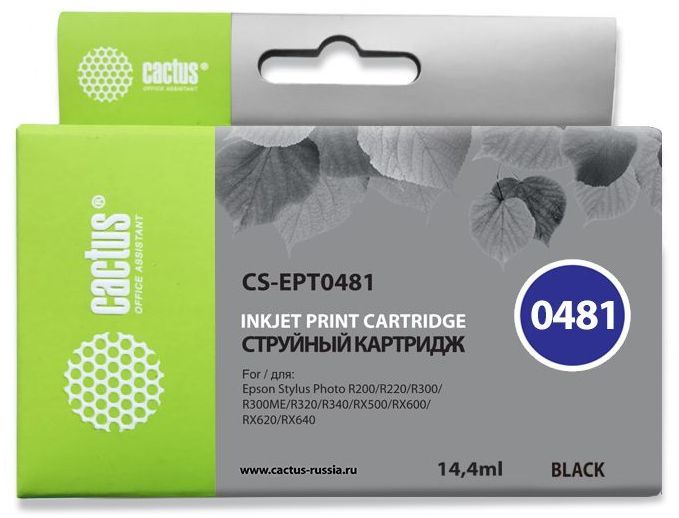 Картридж Cactus CS-EPT0481, черный