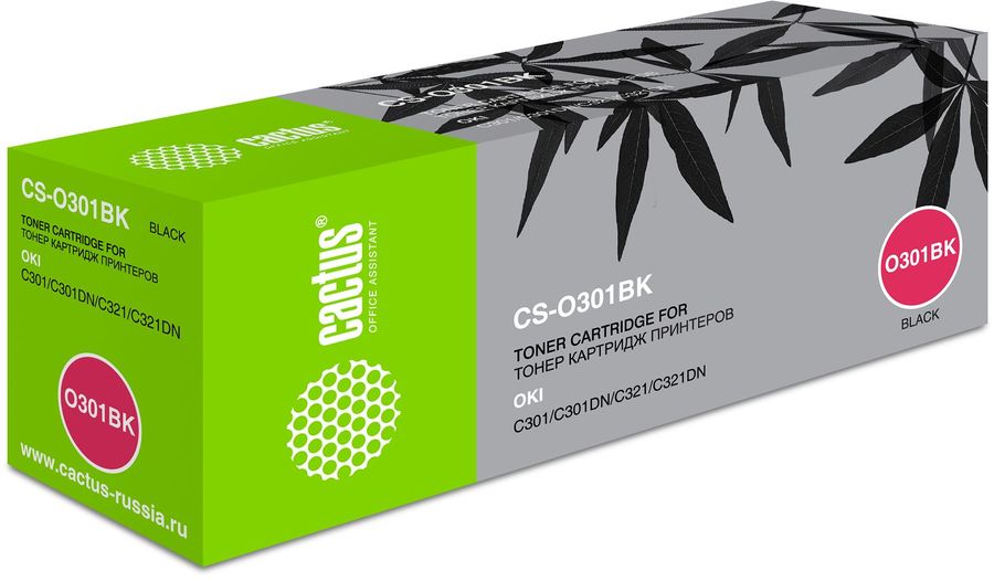 Картридж Cactus 44973544, черный [cs-o301bk]