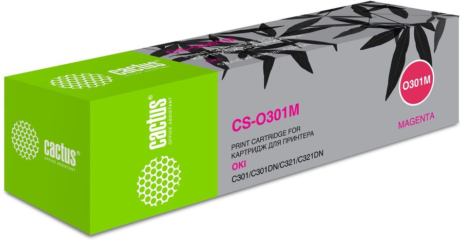 Картридж Cactus 44973542, пурпурный [cs-o301m]