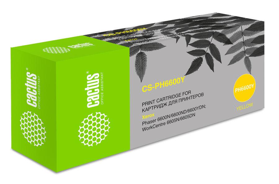 Картридж Cactus 106R02235, желтый [cs-ph6600y]