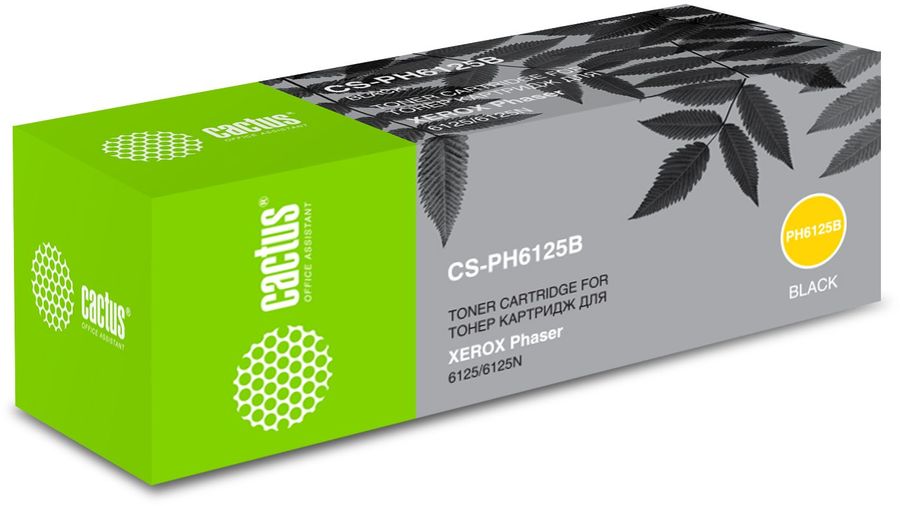 Картридж Cactus CS-PH6125B, 106R01338, черный