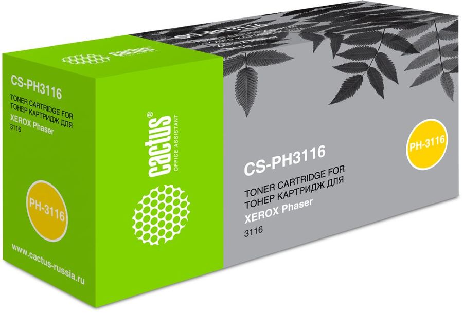 Картридж Cactus CS-PH3116, 109R00748, черный