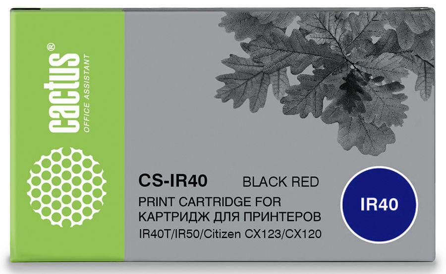 Картридж Cactus CS-IR40, черный / красный