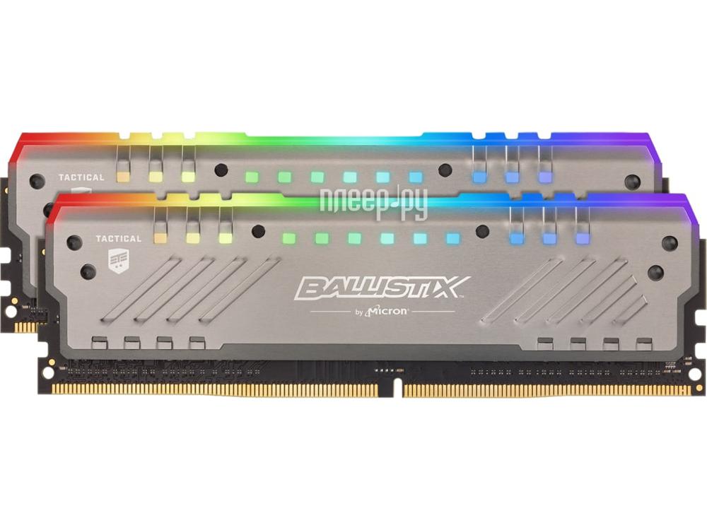 DDR4 16GB KITof2 PC-25600 3200MHz Crucial Ballistix Tactical Tracer RGB (BLT2K8G4D32AET4K) CL16 RTL