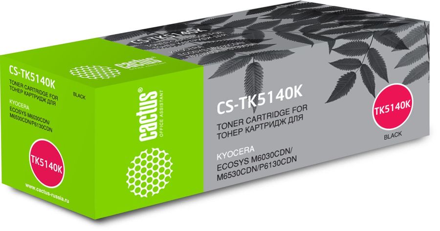 Картридж Cactus CS-TK5140K, черный