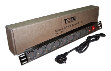 Блок розеток TWT TWT-PDU19-10A8P-1.8