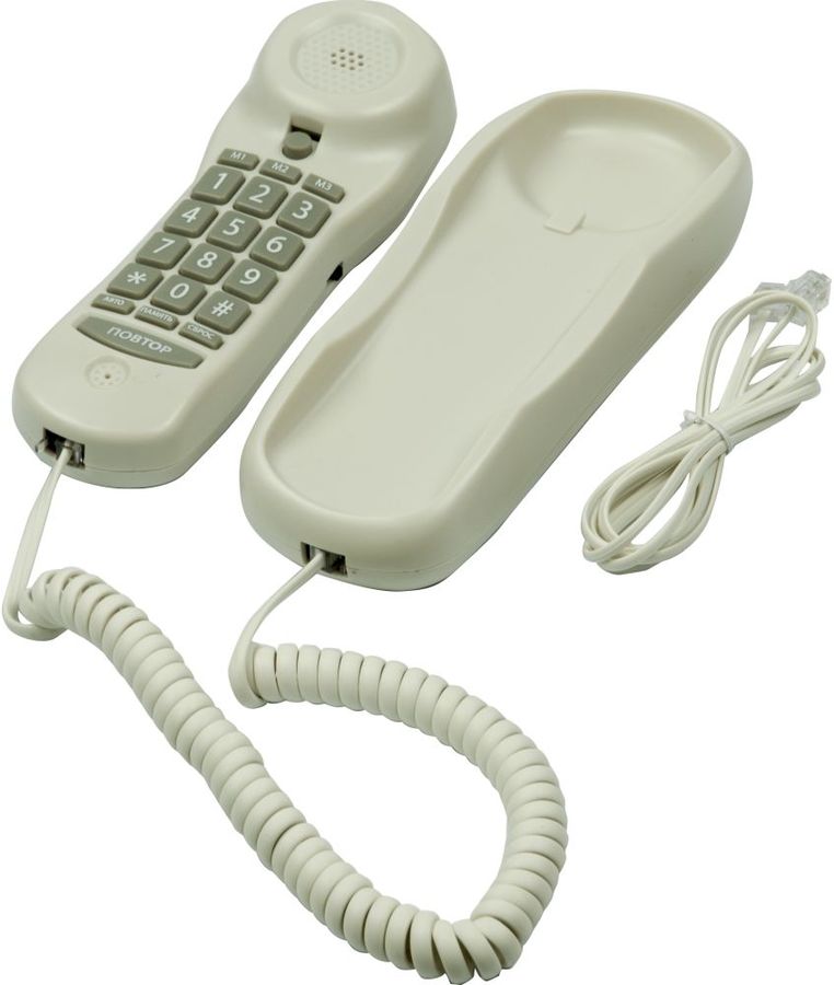 Телефон проводной RITMIX RT-003 White RTL