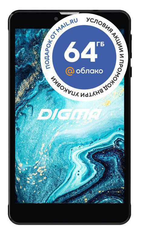Планшет Digma Plane 7594 3G, 2GB, 16GB, 3G, Android 9.0 черный [ps7210pg]