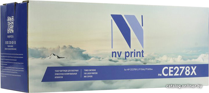 Картридж NV Print CE278X для LaserJet P1566/P1606w, чёрный