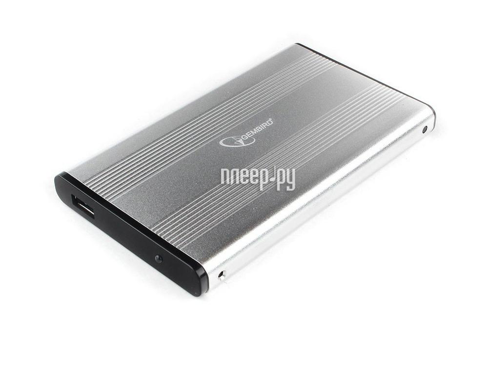 External case for HDD 2,5" Gembird EE2-U3S-5-S Silver (2.5", SATA, USB3.0) RTL