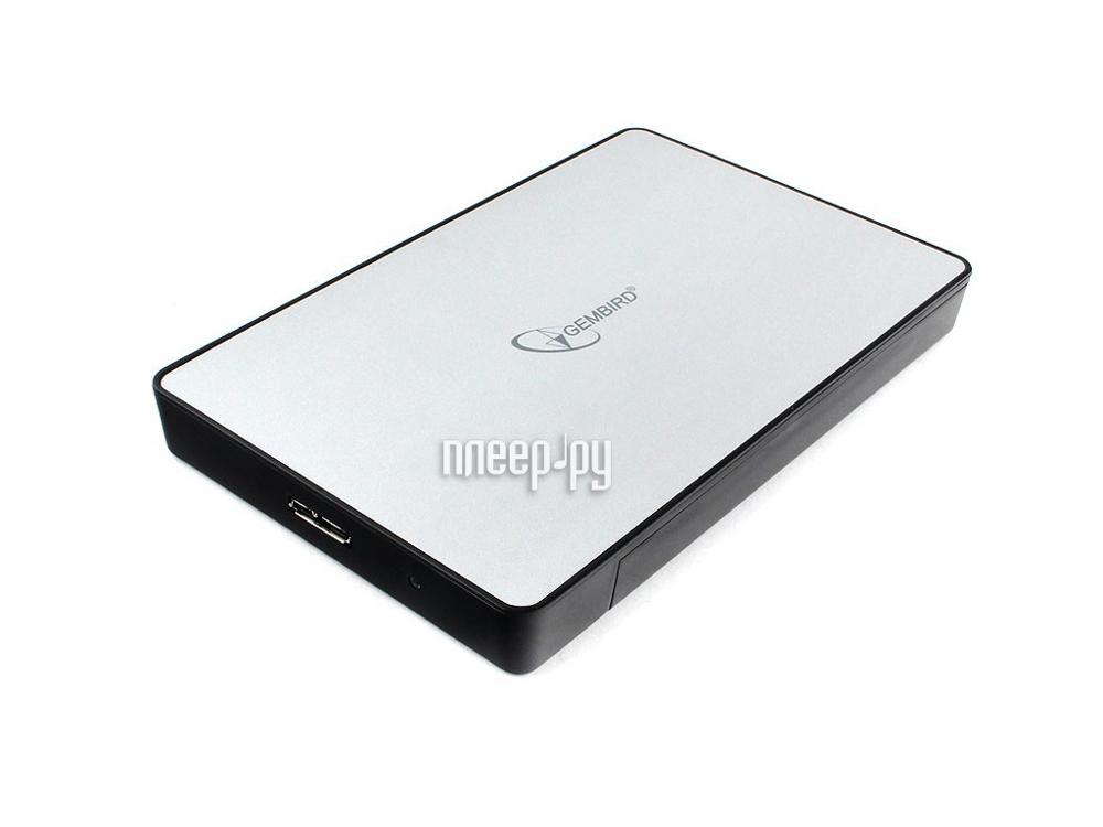 External case for HDD 2,5" Gembird EE2-U3S-31P Silver (2.5", SATA, USB3.0) RTL