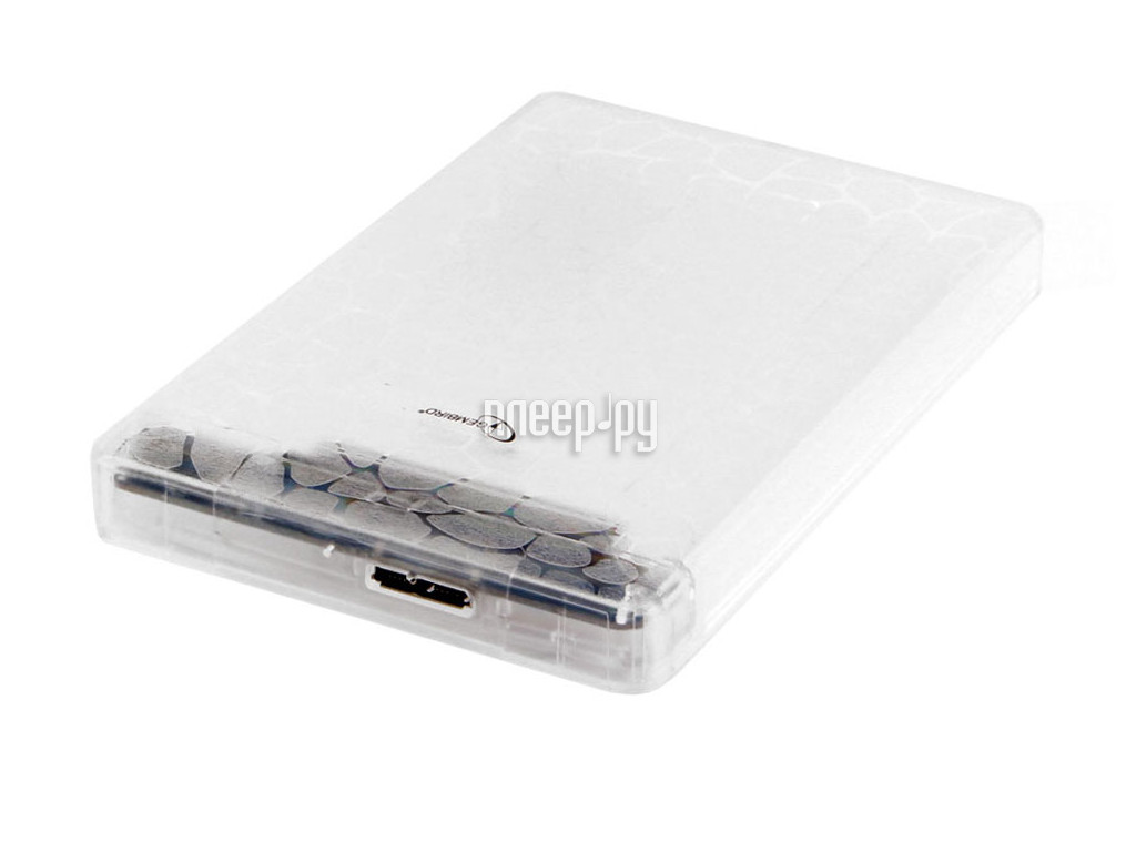 External case for HDD 2,5" Gembird EE2-U3S-32P Прозрачный (2.5", SATA, USB3.0) RTL