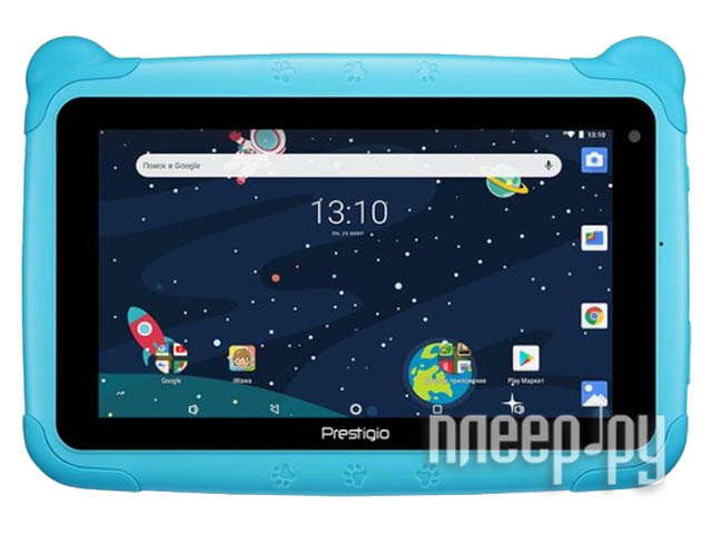 Детский планшет Prestigio Smartkids Light-Blue PMT3997_W_D (Rockchip RK3126C 1.3GHz/1024Mb/16Gb/Wi-Fi/3G/Bluetooth/Cam/7.0/1024x600/Android 8.1)