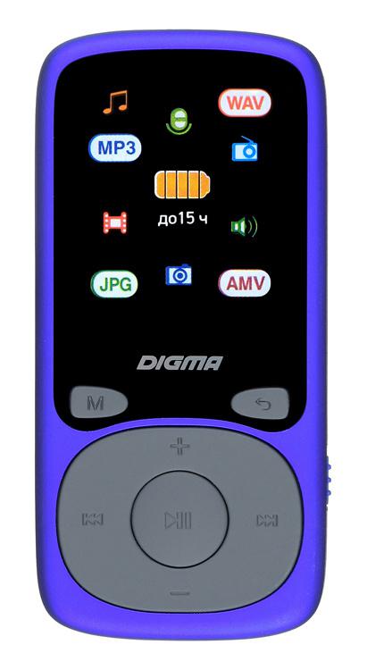 MP3 Player Flash Digma B4 8Gb Blue RTL