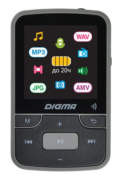 MP3 Player Flash Digma Z4 BT 16Гб черный