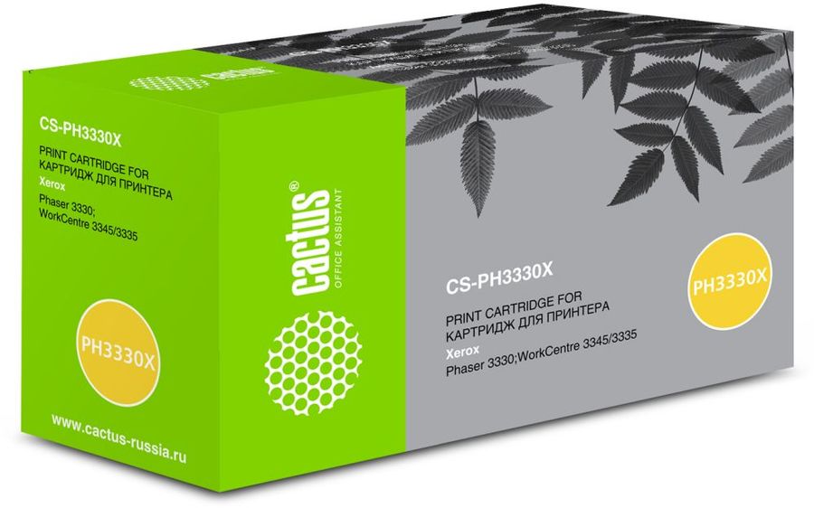 Картридж Cactus 106R03623 CS-PH3330X черный (15000стр.) для Xerox Phaser 3330/WC3335 CS-PH3330X