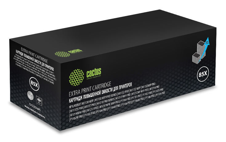 Картридж Cactus CS-CE285X-MPS черный (3000стр.) для HP LJ M1130 MFP/ M1132MFP Pro/P1102s Pro/ P1103 Pro CS-CE285X-MPS
