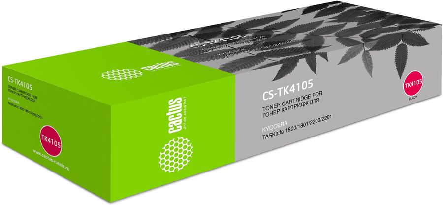 Картридж Cactus CS-TK4105 черный для Kyocera Mita TASKalfa 1800/2200/1801/2201 (15000стр.) CS-TK4105