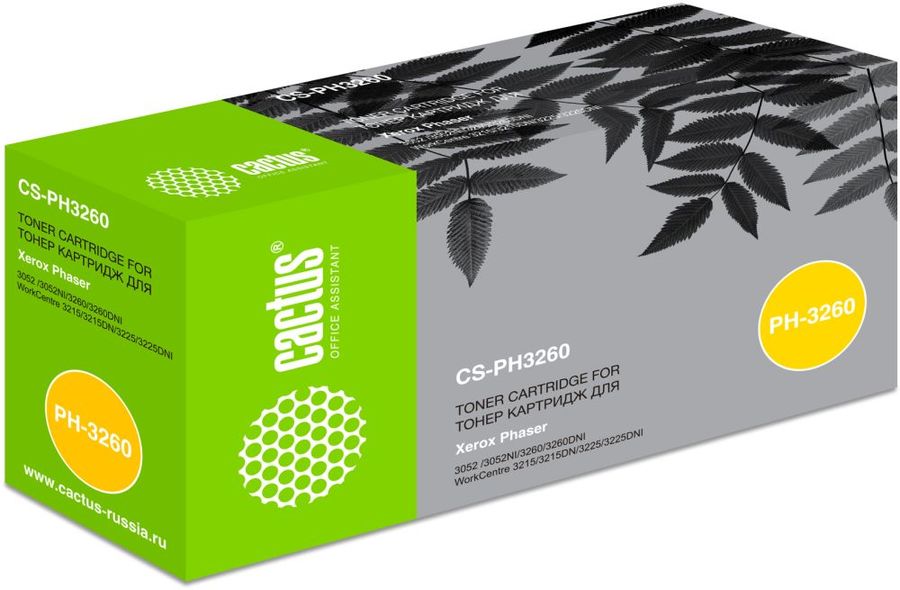 Картридж Cactus CS-PH3260 106R02778 черный для Xerox Phaser 3052/3052NI/3260 (3000стр.) CS-PH3260