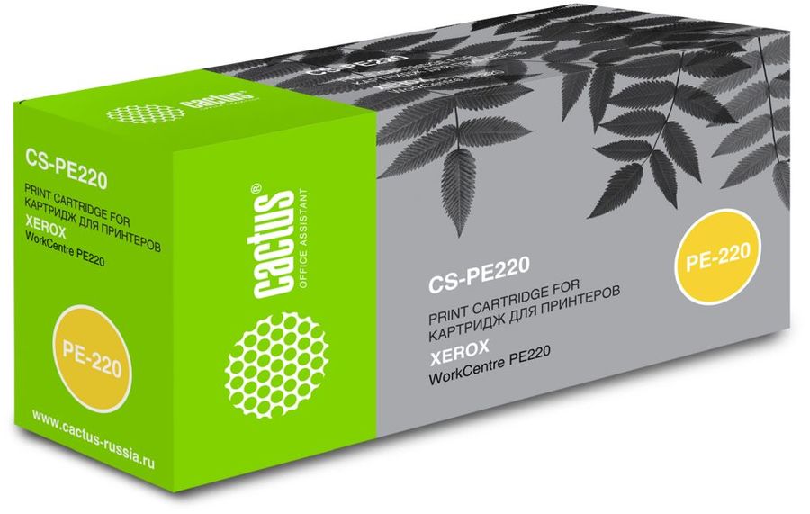 Картридж Cactus CS-PE220 (013R00621) черный для Xerox WorkCentre PE 220 (3000стр.) CS-PE220