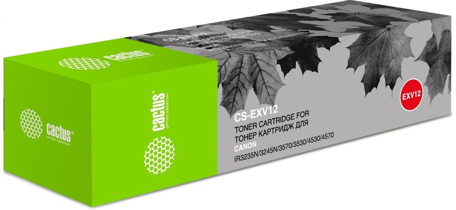 Картридж Cactus CS-EXV12 для МФУ Canon IR3035/3045/3530, черный, 24000 стр. (туба 1060 г.) CS-EXV12