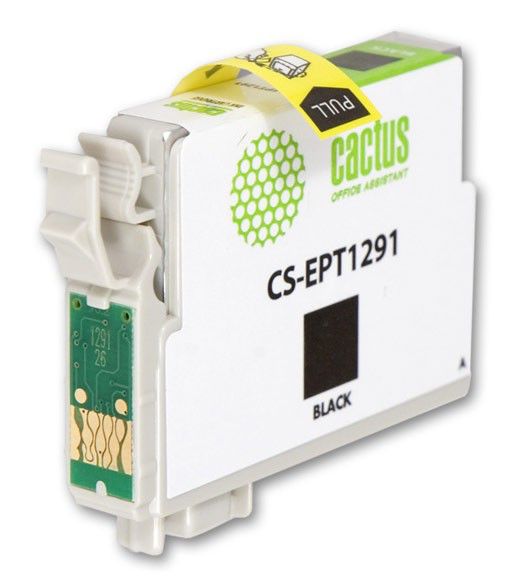 Картридж Cactus CS-EPT1291 черный для Epson Stylus Office B42/BX305/BX305F (15ml) CS-EPT1291