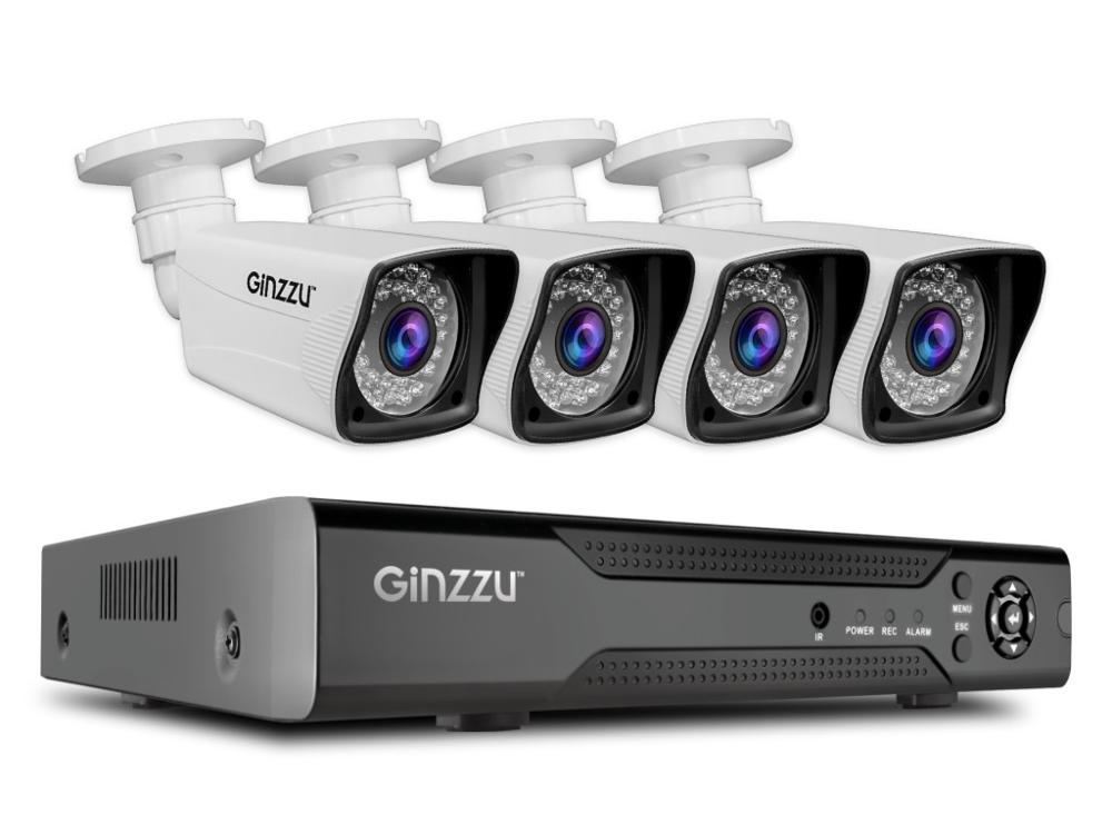 Готовый комплект видеонаблюдения Ginzzu HK-841D