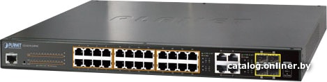Switch Planet IPv6/IPv4, 24-Port Managed 802.3at POE+ Gigabit Ethernet Switch + 4-Port Gigabit Combo TP/SFP 220W (GS-4210-24P4C)