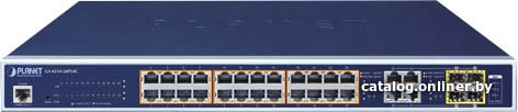 Switch Planet IPv6/IPv4, 24-Port Managed 802.3at POE+ Gigabit Ethernet Switch + 4-Port Gigabit Combo TP/SFP 440W (GS-4210-24PL4C)