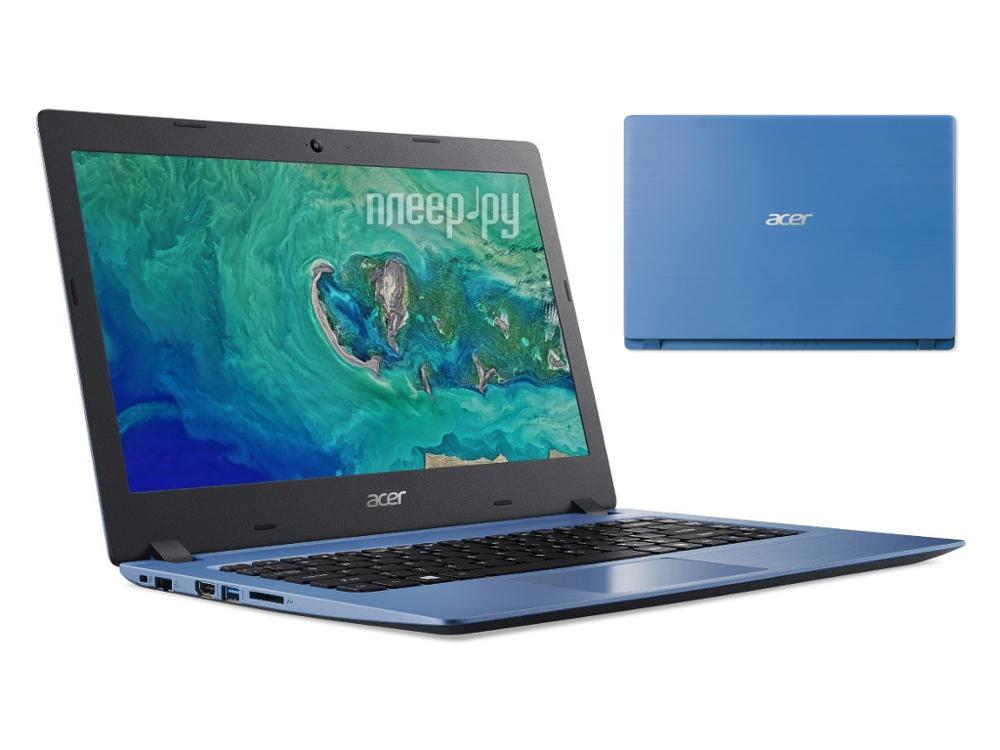 Ноутбук Acer Aspire A114-32-C4F6 14" Intel Celeron N4000 1.1ГГц 4Гб 64Гб eMMC Intel UHD Graphics 600 Windows 10 синий NX.GW9ER.004