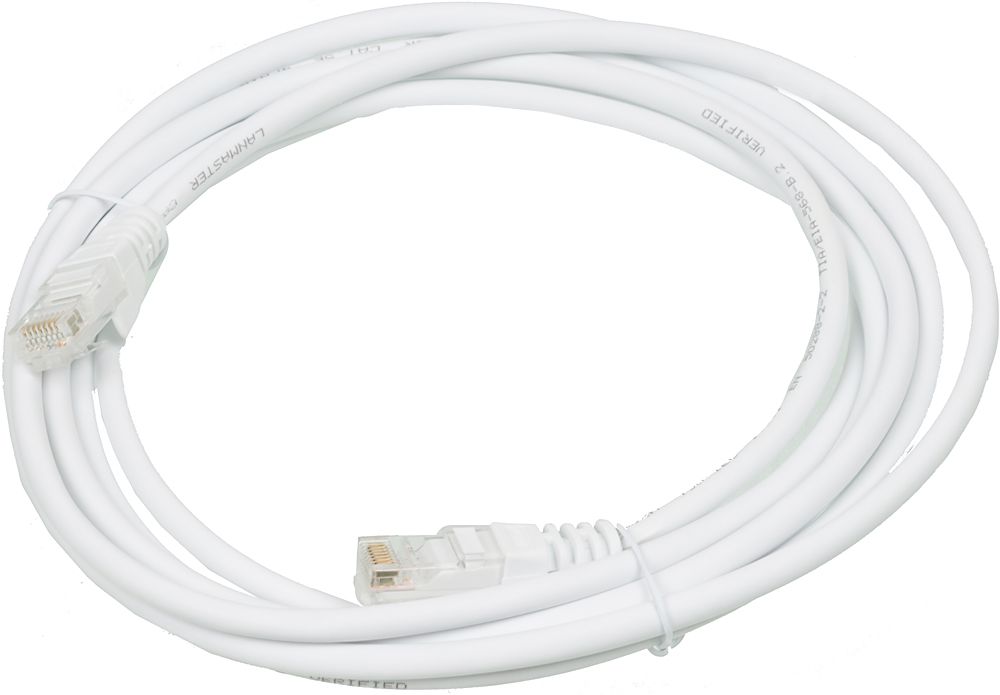 Патч-корд Lanmaster UTP LAN-PC45/U5E-3.0-WH вилка RJ-45 кат.5е 3м белый LSZH (уп.:1шт)