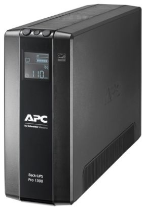Источник бесперебойного питания APC Back-UPS Pro, Интерактивная, 1300 ВА / 780 Вт, Tower, IEC, LCD, USB, USB BR1300MI