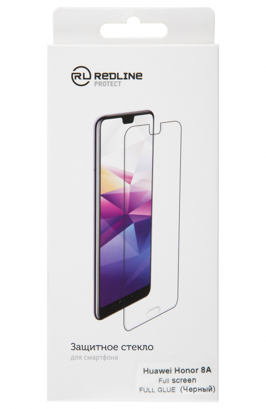 Защитный экран Red Line для Honor 8A Full Screen Tempered Glass Full Glue Black УТ000017075