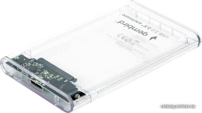 External case for HDD 2,5" Gembird EE2-U3S9-6 Прозрачный (2.5", SATA, USB3.0) RTL