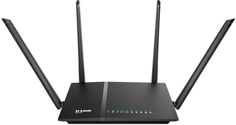 Wireless Router D-Link DIR-825 черный DIR-825/RU/R