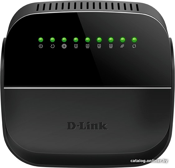 Wireless Router D-Link DSL-2740U/R1A ADSL2+ черный