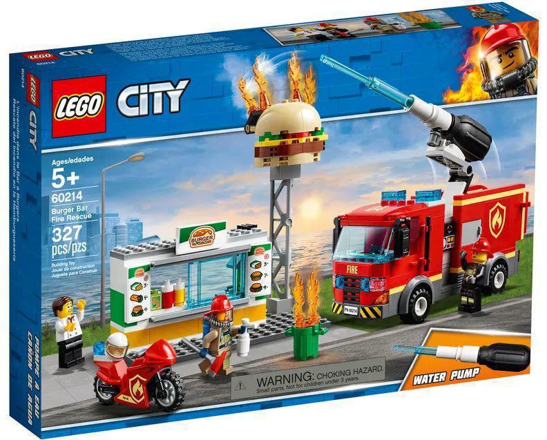 Конструктор Lego City Пожар в бугер-кафе 327 дет. 60214