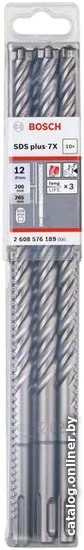 Бур Bosch SDS-plus 7X 12х200х265мм бур 2608576189
