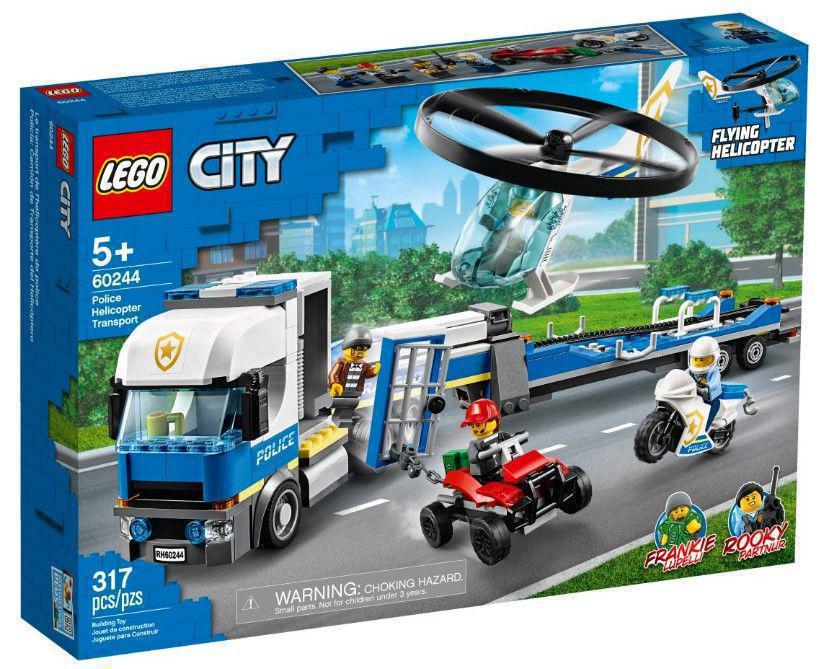 Конструктор Lego City Полицейский вертолётный транспорт 60244