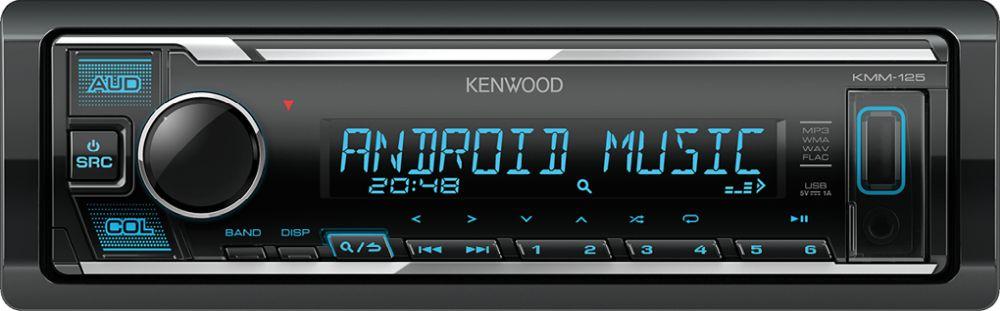 Автомагнитола Kenwood KMM-125 1DIN 4x50Вт