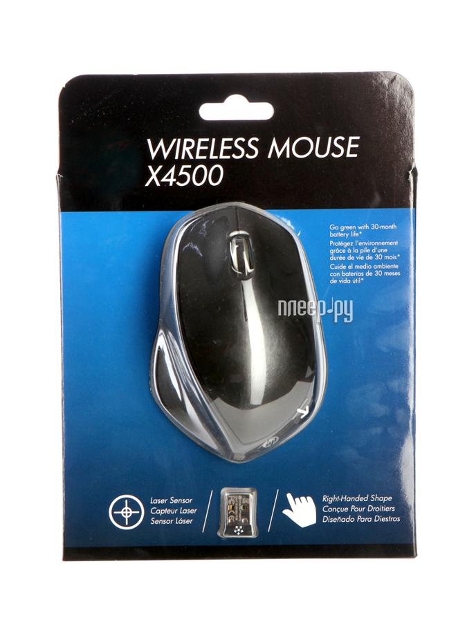 Mouse Wireless HP X4500 Black H2W26AA