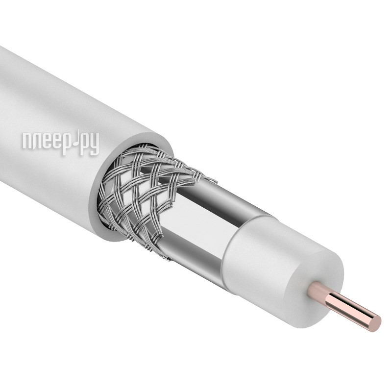 Коаксиальный кабель для антенны ProConnect RG-6U 50m White 01-2205-50