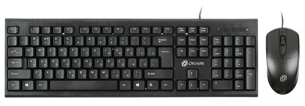 Клавиатура + мышь Oklick 640M Black USB