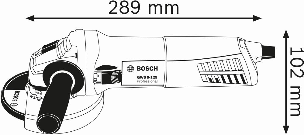 Шлифмашина Bosch GWS 9-125 0601396022 (0.601.396.022)