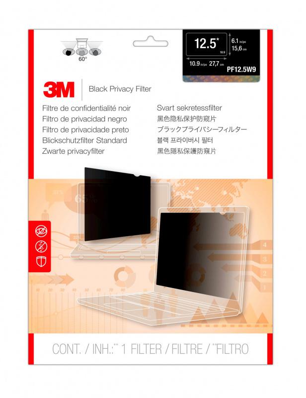 Экран защиты информации 3M PF125W9B для ноутбука 12.5" 16:9 черный (7100210597)