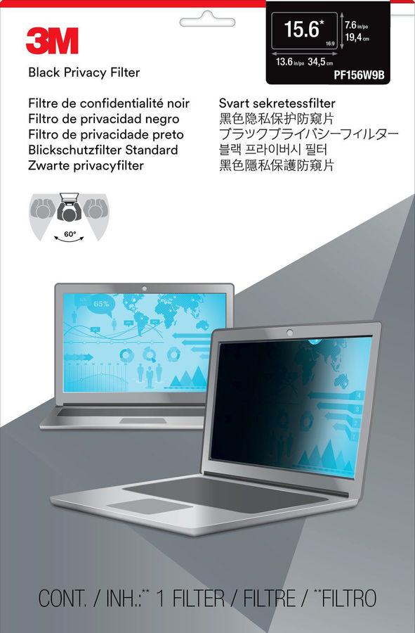 Экран защиты информации 3M PF156W9B для ноутбука 15.6" 16:9 черный (7000014518)
